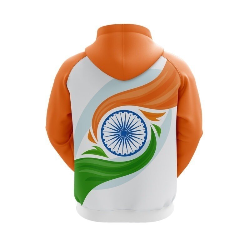 India Tri Color Hoodie | India Flag Printed Hoodies Indian Color