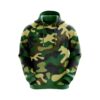 Camouflage Hoodie | Full Printed Green Army Hoodies Camo Green Color
