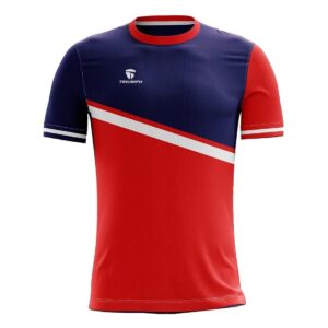 Professional Kabaddi Jersey for Men Red & Blue Color