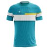 Club Team Kabaddi Jersey | Add Nume Number Logo Blue, White & Yellow Color