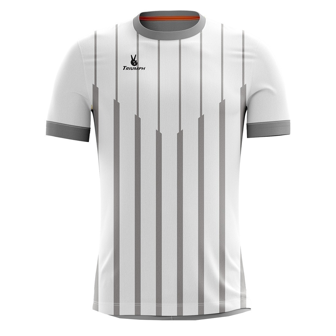 Half Sleeve Kabaddi Jersey | Custom Sportswear White & Grey Color