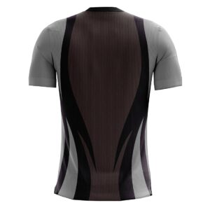 Men’s Round Neck Kabaddi Jersey Black & Grey Color