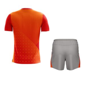 Running Jersey & Dri-Fit Short For Men | Custom Sportswear Orange & Grey Color