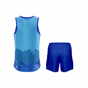 Men's Leisurewear Sleeveless Tank Top Singlet & Shorts Light & Dark Blue Color