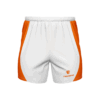 Running Shorts for Men White & Orange Color