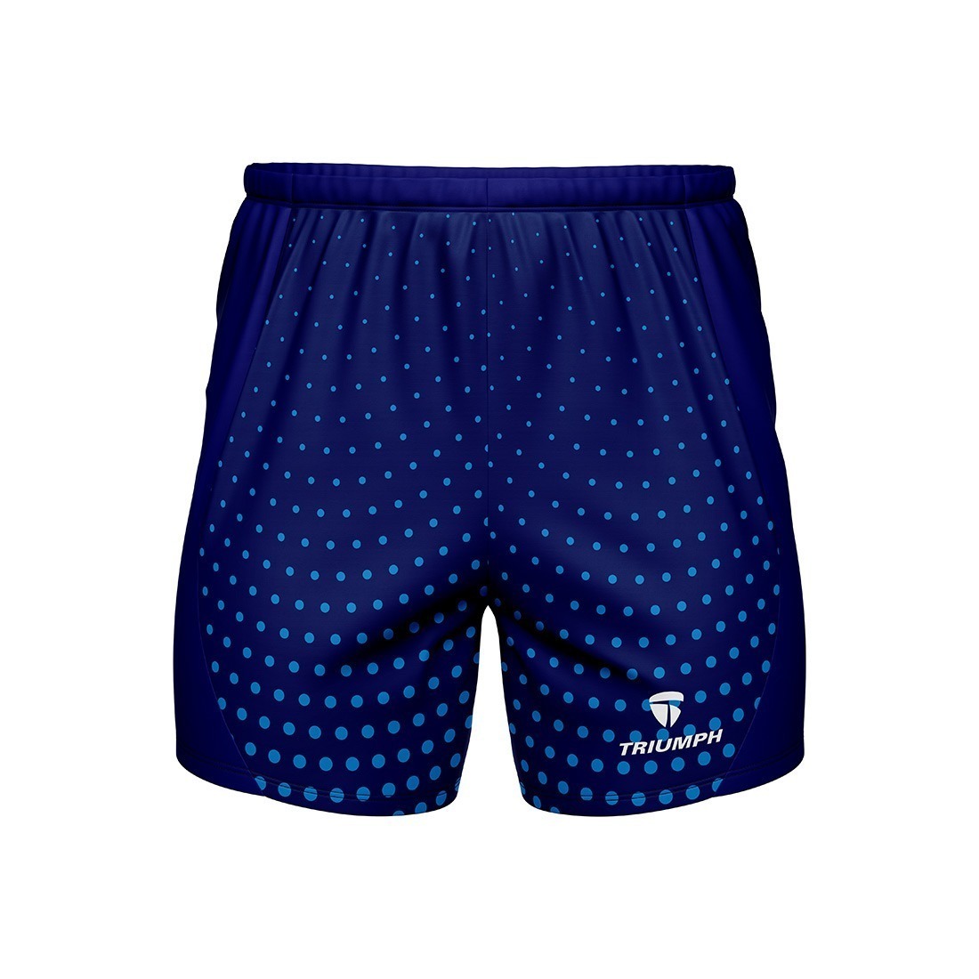 Men’s Running Shorts Quick Dry Athletic Workout Gym Shorts with Zipper Pockets Blue Color