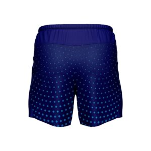 Men’s Running Shorts Quick Dry Athletic Workout Gym Shorts with Zipper Pockets Blue Color
