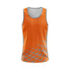 Men’s Workout Sleeveless Top Singlet Orange Color