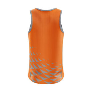 Men’s Workout Sleeveless Top Singlet Orange Color