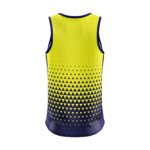 Tank Tops and Vests for Men | Sleeveless Singlet Yellow & Navy Blue Color