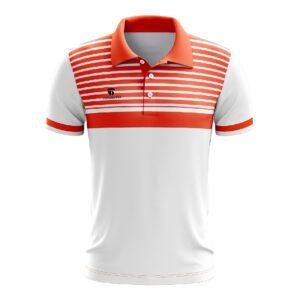 Men’s Polyester Sublimated Table Tennis Tshirt White