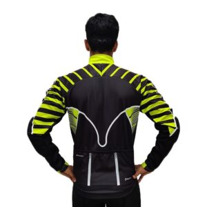 Men’s Cycling Winter Jacket Thermal Jacket Cycling Jacket with 3 Back Pocket Cycling Thermal Jacket, Racing Jacket for Winter Bicycling Outerwear