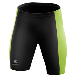 Gel Tech Padded Bicycle Shorts for Men | Cycling Bottom Wear Black & Green Color