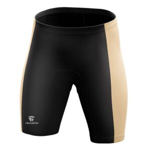 Cycling Shorts | Gel Tech Padded Shorts for Men Quick-Dry Bicycle Half Pants Black & Golden Color