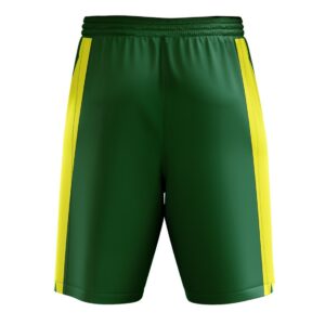 Basketball Warm-Ups and Training Shorts for Mens / Boys Green & Yellow Color