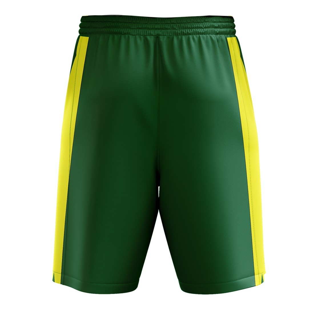 Basketball Warm-Ups and Training Shorts for Mens / Boys Green & Yellow Color