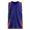 Sublimated Basketball Jersey for Boys Blue & Red Color