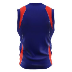 Sublimated Basketball Jersey for Boys Blue & Red Color