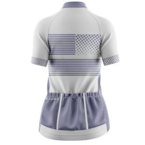 Half Sleeve Exclusive Bicycling Jersey for Women White & Light Purple Color