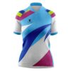 Comfortable Dri Fit Bicycle T-shirt for Women White with Multi Color