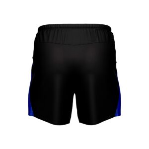 Men’s GYM Shorts with Both Zipper Pockets Black & Blue Color