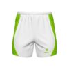 Men’s Designer GYM Workout Exercise Shorts White & Green Color