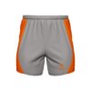 Men’s Workout & Gym Exercise Fitness Shorts Grey & Orange Color