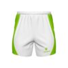 Men’s Quick Dry Workout Gym Shorts with Pocket White & Green Color