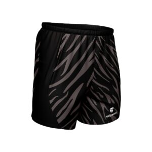 Men’s Exercise Shorts Quick Dry Athletic Workout Gym Shorts with Zipper Pockets Black Color