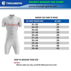 Skinsuit Size Chart for Men Boy