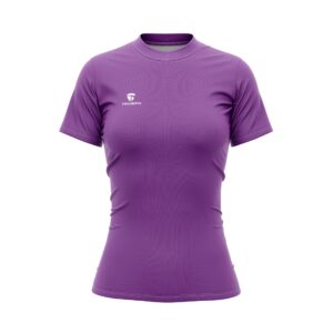 Quick Dry Workout Tennis T Shirts Tops for Women | Custom Sportswear Purple Color
