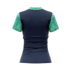 Women’s Tennis T-Shirts Quick Dry Short Sleeve Active Workout Tees Running Tops Blue & Green Color