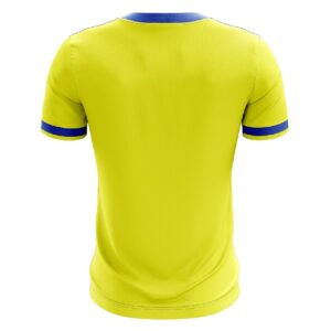 Tennis T-Shirt Short Sleeve Regular Fit Collared T Shirts for Players - Yellow Blue Color