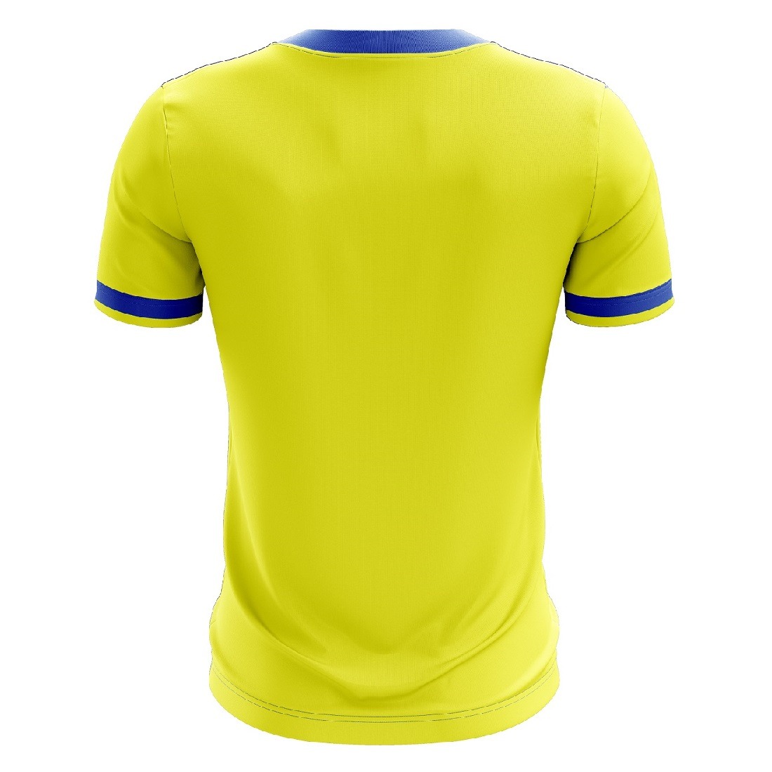 Tennis T-Shirt Short Sleeve Regular Fit Collared T Shirts for Players - Yellow Blue Color