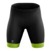 Girls Shorts for Cycling with 3D Padded Women Cycling Shorts Black & Green Color
