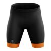 Women’s Padded Bicycle Shorts | Cycling Shorts Gel Padding Black & Orange Color