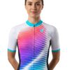 Women’s Cycling Jersey Peloton, Quick Dry Bike Bicycle Top with Rear Pockets
