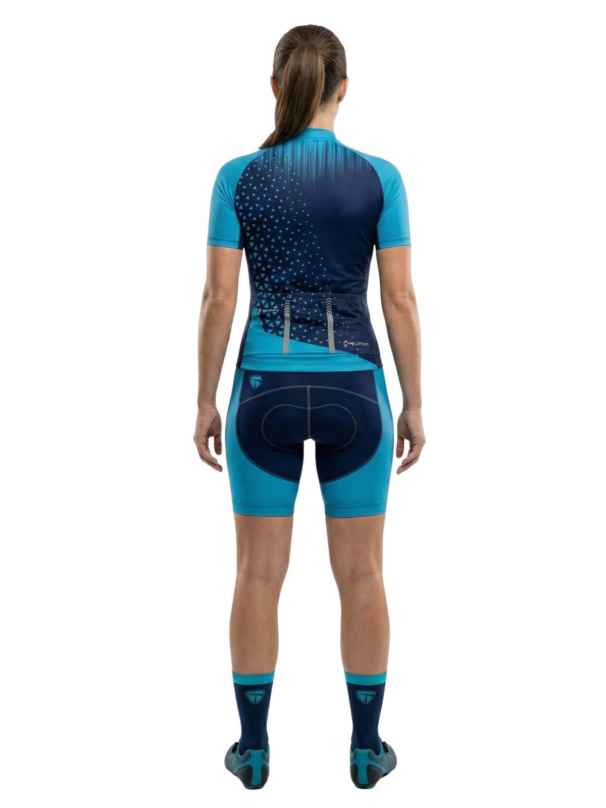 Race Fit Peloton Women Cycling Jerseys & Gel Padded Shorts
