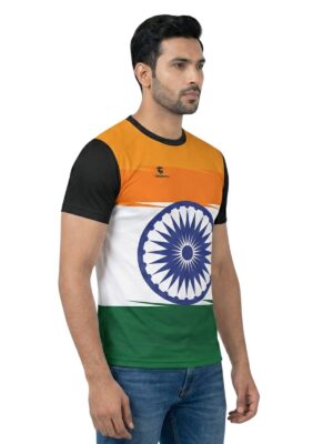 Indian Flag Printed T Shirt for Men | India Jersey for Boy
