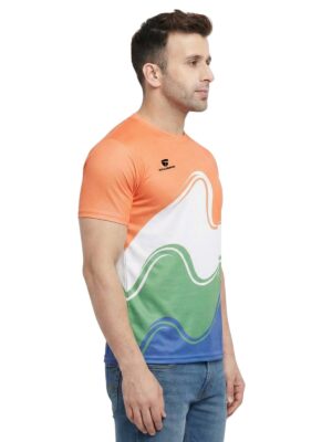 Triumph Indian Flag Tricolour T-shirt Online Independence day Men T Shirt Tees Design Republic day t-shirt for Mens