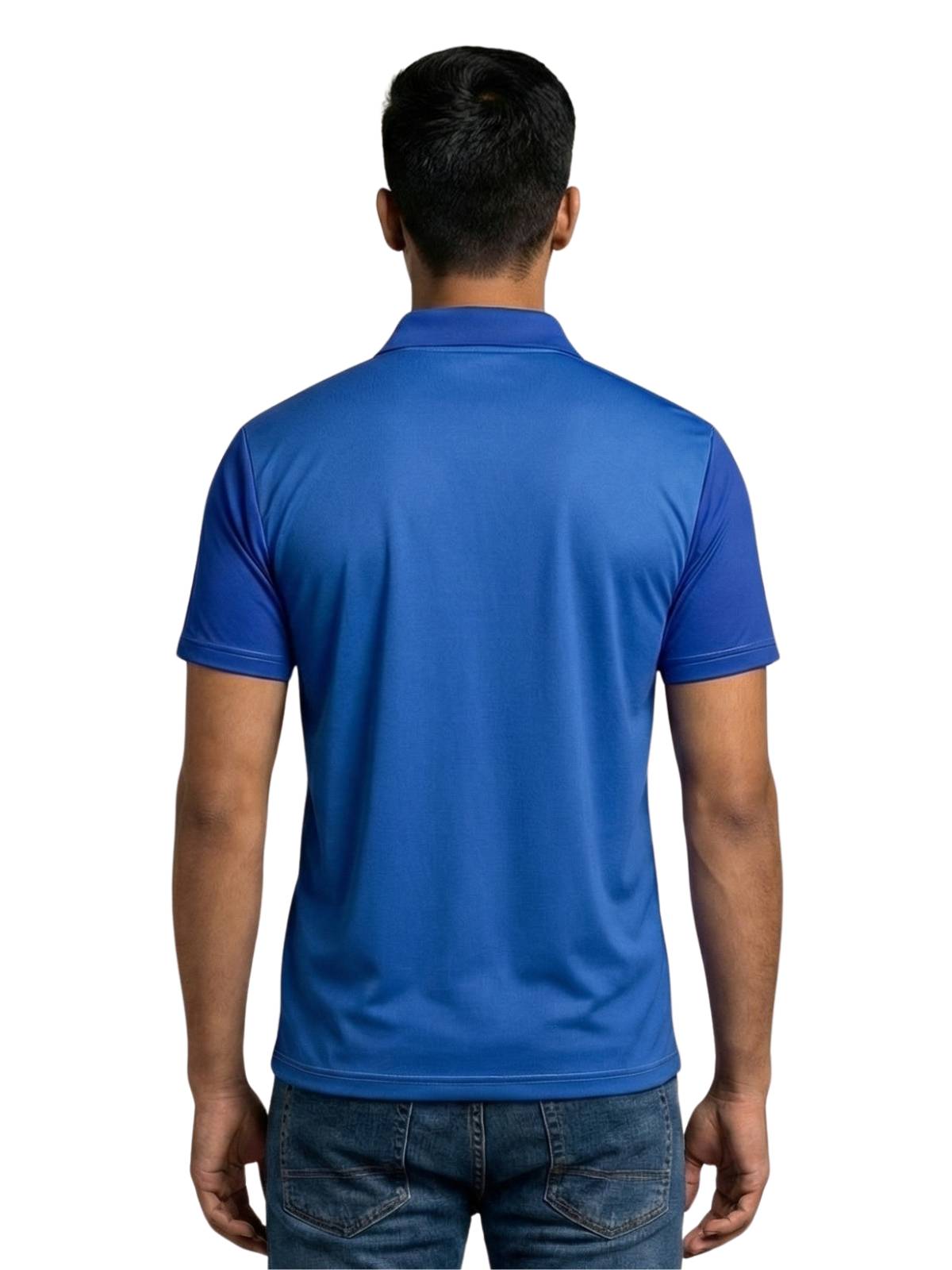 Republic Day I Love My India White Polyester Polo Neck Unisex Mens Half Sleeve T-Shirt Dress