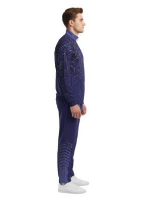 Men Athletic Tracksuit | Running Gym Workout Sports Training Jogging Track Jacket & Pant Set