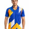 Men’s Cricket Shirt Cricket Team Jersey Blue & Yellow Color