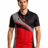 Men’s Cricket Sports Club Jersey New Design Cricket Shirt Red, Black & Grey Color