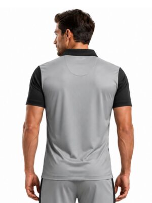 Cricket Polo Neck Jersey Cricket Sports Tshirt Black Color