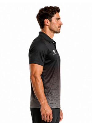 Cricket Polo Neck Jersey Cricket Sports Tshirt Black Color