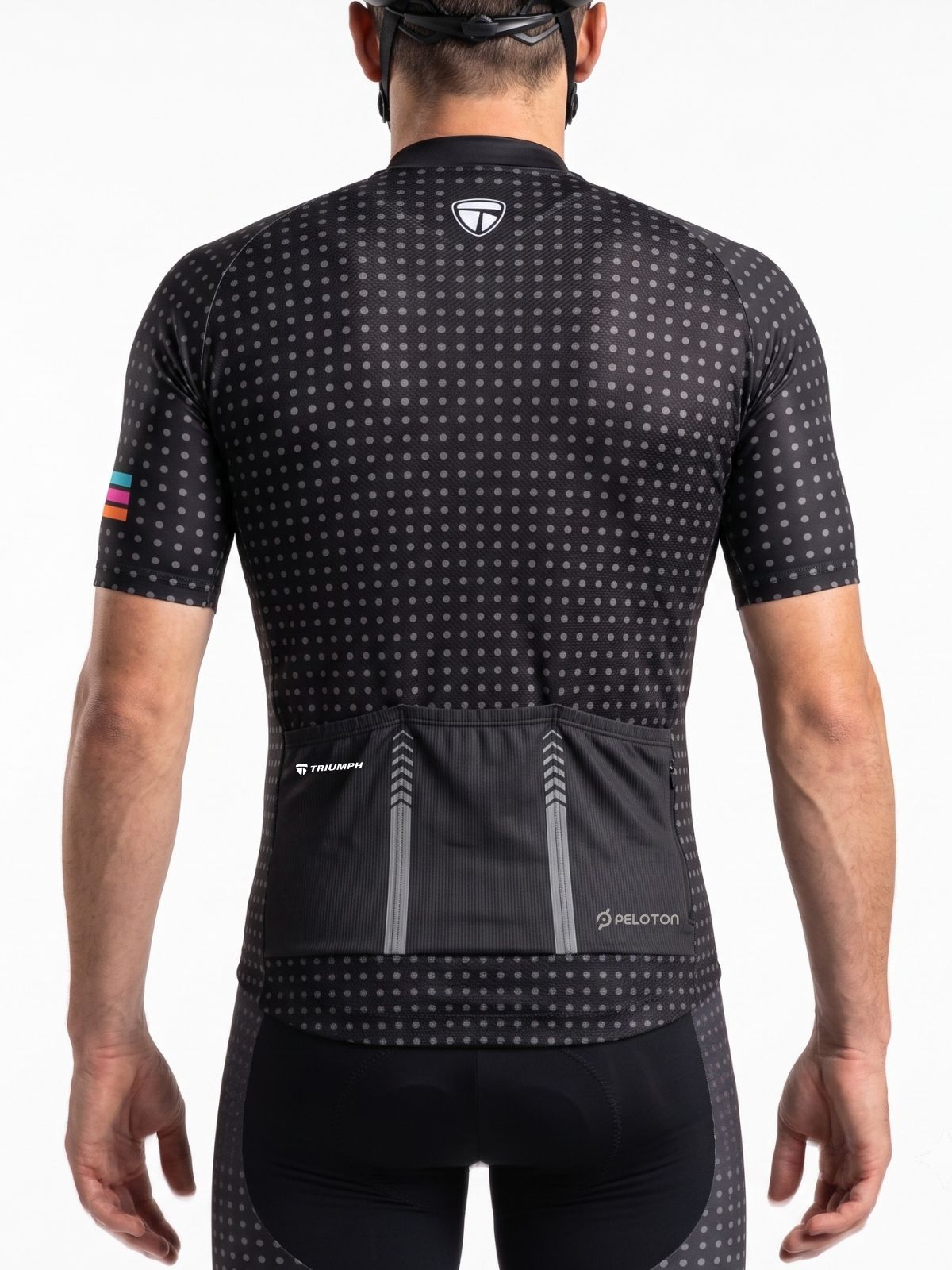 Men's Cycling Bike Jersey Shirt with Rear Pockets Black Quick Dry Bicycle Jersey