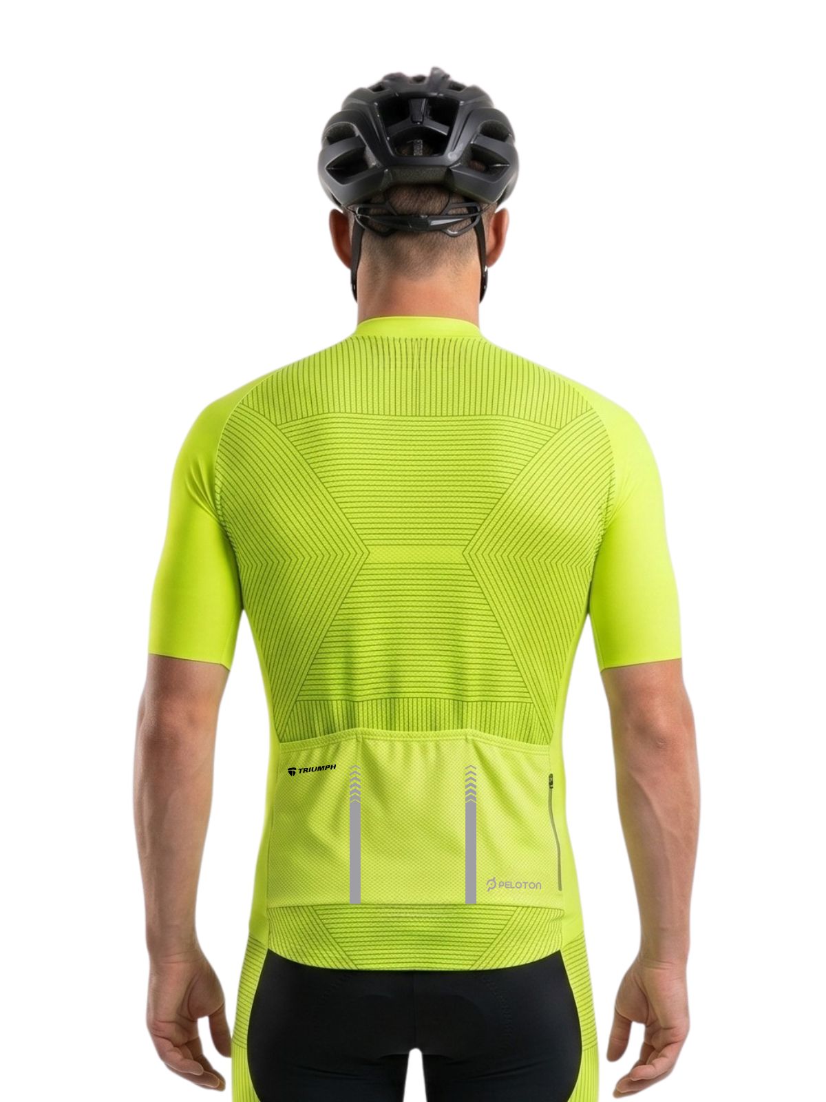 Men's Cycling Jersey Bicycle Biking Bike Shirt Riding Fluorescent Green Top